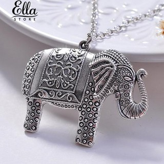 สร้อยข้อมือจี้ Elephant Elegant สร้อยคอ Retro Silver