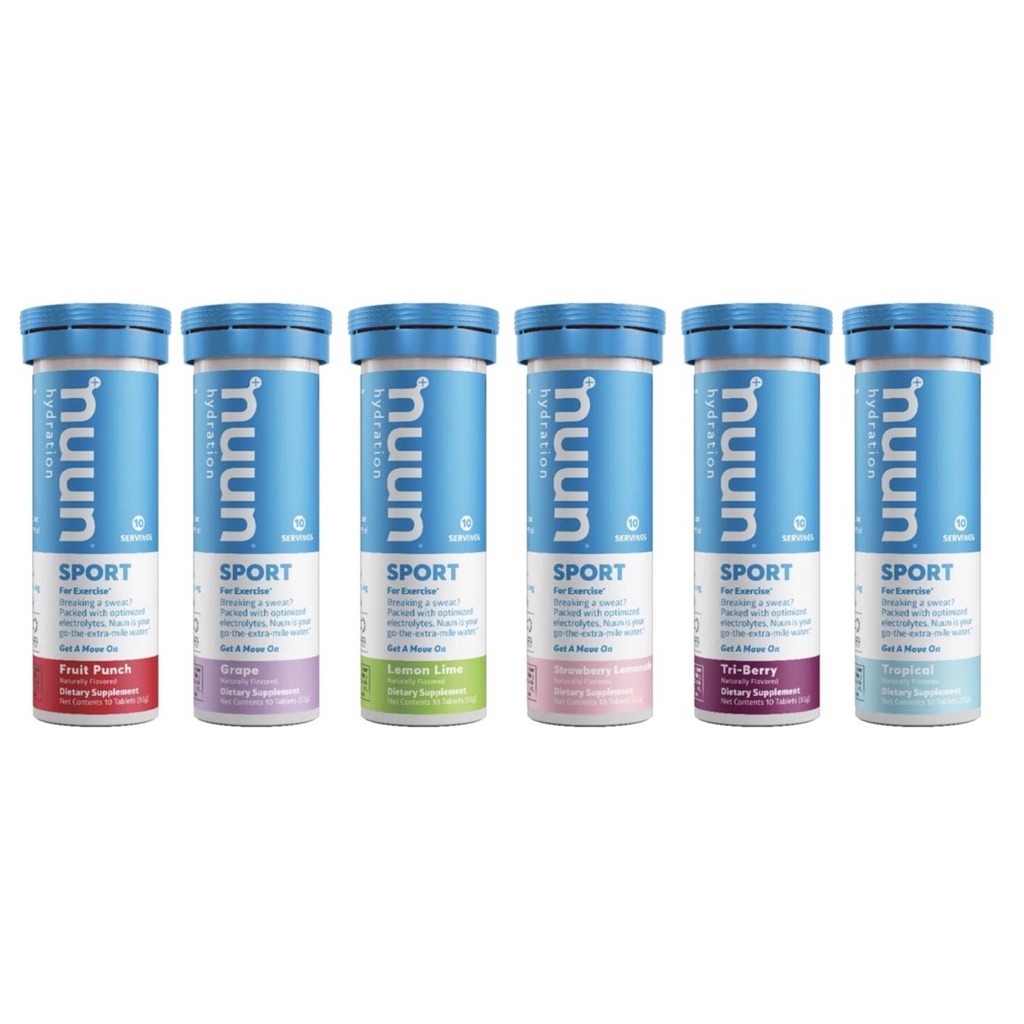 Nuun Sport Electrolyte Drink Tablets เครื่องดื่มเกลือแร่อัดเม็ด