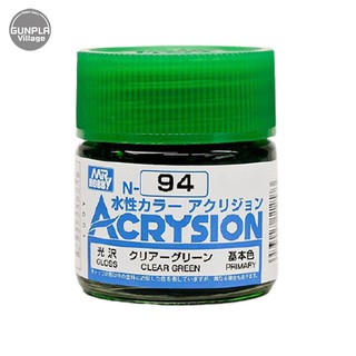 Mr.Hobby MR.ACRYSION COLOR N-94 CLEAR GREEN 4973028112573 (สี)