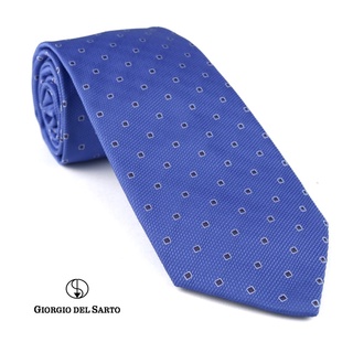 Giorgio Del Sarto Necktie Blue Fabric Texture เนคไทสีฟ้ามีเท็กเจอร์