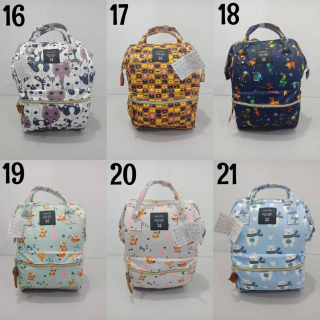 กระเป๋าเป้ Anello ขนาดใหญ่ / Anello Large Backpack / กระเป๋าเป้ Anello ลายภาพธรรมดา