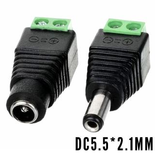 อะแดปเตอร์ปลั๊กแจ็คเชื่อมต่อ DC-5.5 ตัวผู้ ตัวเมีย 5v-30V ขนาด 2.1x5.5 มม.