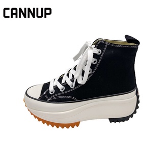 CANNUP รองเท้าผ้าใบลำลอง สไตล์เกาหลี สำหรับผู้หญิง