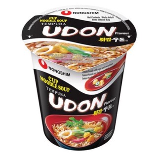 Nongshim cup noddle udon tempura 62g นงชิม อุด้ง เทมปุระ บะหมี่กึ่งสำเร็จรูปเกาหลี