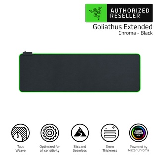 Razer Goliathus Extended Chroma Gaming Mousepad - Black (แผ่นรองเมาส์)