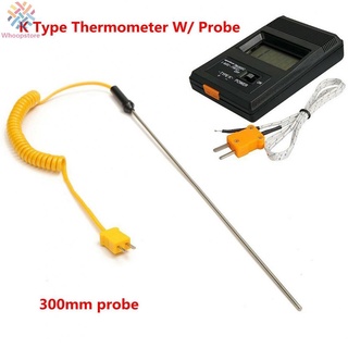 WHOOPS~Digital Thermometer Safe Tool Useful With Probe K-type TM-902C LCD Screen#whoopstore