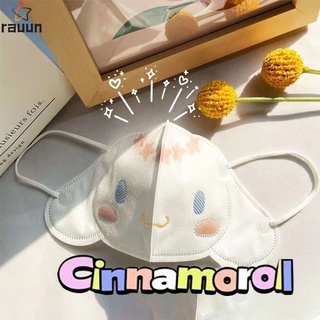 10ชิ้น Cinnamoroll หน้ากากสำหรับผู้ใหญ่และเด็ก3D หน้ากากบลัชออน่ารัก Doggy หน้ากากป้องกันสามชั้น