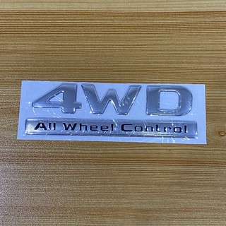 โลโก้* คำว่า 4WD ALL WHEEL CONTROLงานเรซิ่น ( ขนาด*4.5 x17 cm ) ราคาต่อชิ้น