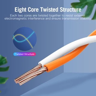Vention Cat7 Ethernet Cable RJ45 Connector Male to Female Extension Network Lan Wire 10Gbps 600Mhz ICB