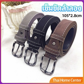 เข็มขัดหนังเทียม   เข็มขัดสีพื้น เข็มขัดหนัง casual belt