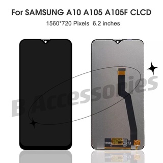 LCD  Samsung Galaxy A10 จอแสดงผล LCD Touch Screen Digitizer Assembly สำหรับ Galaxy A10 A105 A105F SM-A1.