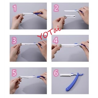 YOTAI (1กล่อง มี 10ใบ) มีดโกนกันคิ้ว มีดโกนขนนก มีดโกน มีดโกน มีดกันคิ้ว ใบมีดกันคิ้ว ใบมีดโกน ราคาถูก