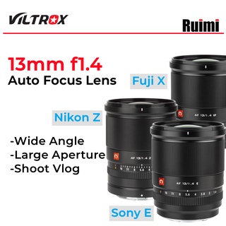 Viltrox 13mm F1.4 เลนส์มุมกว้าง โฟกัสอัตโนมัติ รูรับแสงขนาดใหญ่ APS-C สําหรับกล้อง Fuji X Mount XT3 XT4 Xpro3 XS10 สําหรับเมาท์ E / Z