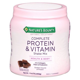 Natures Bounty Optimal Solutions Complete Protein &amp; Vitamin Shake Mix Decaden