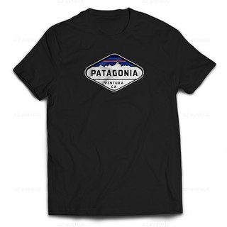 [S-5XL]เสื้อยืดแขนสั้น พิมพ์ลาย Patagonia สไตล์สปอร์ต