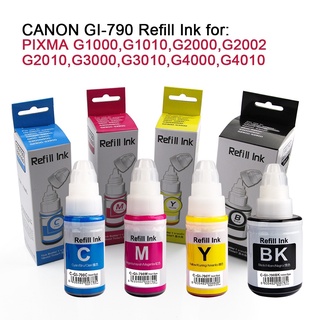 (CA M) หมึกเติมCANON GI-790 เกรดพรีเมี่ยม หมึกเที่ยบเท่าเกรดA ไม่ใช่หมึกแท้G1010,G2010,3010,G4010,G1000,G2000,G3000G4000