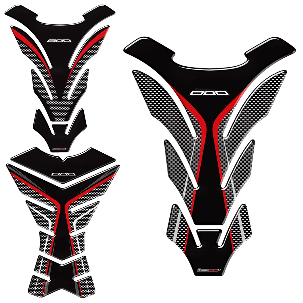 For Kawasaki Z 800 Z800 Motorcycle Carbon Fiber Fuel Tank Pad Fuel Tank Pad Fuel Tank Decal 3D Prote