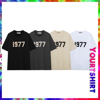 เสื้อยืดแขนสั้น ผ้าฝ้าย ทรงหลวม โอเวอร์ไซซ์ 1977 สไตล์ฮิปฮอป สําหรับผู้ชาย และผู้หญิง