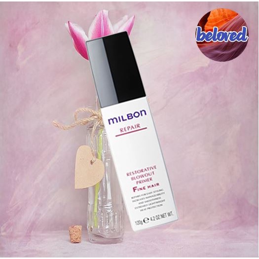 Milbon Repair Restorative Blowout Primer Fine Hair 120 g อาหารผม ลดการชี้ฟู สำหรับผมเส้นเล็ก