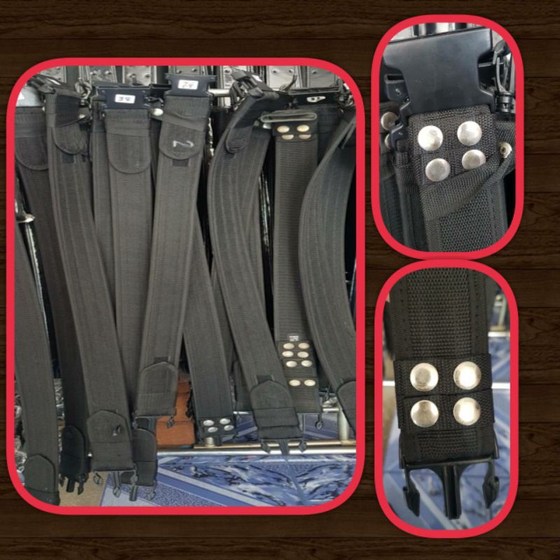 เข็มขัดสนาม ตำรวจ ทหาร รปภ.