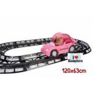 Hamster Race Track รางรถวิ่ง ของเล่นหนูแฮมสเตอร์