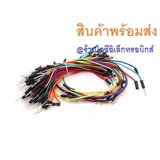 สายไฟจั้ม ผู้-ผู้ 65 เส้น Breadboard Male to Male Jumper Wire