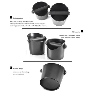 【สินค้าพร้อมส่ง】Coffee Knock Box ถังเคาะกากกาแฟ ถังทิ้งกากกาแฟ พลาสติก ABS ถังกากกาแฟ กล่องเคาะกากพลาสติก