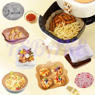 [cxFSBAKE] 20/30/50/100/150Pcs Air Fryer Disposable Paper Liner Non-Stick Mat Steamer Baking Paper  KCB