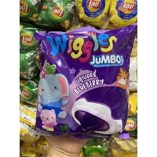 Wiggles วิกเกิ้ล (4รส)มาร์ชเมลโล่สอดไส้และเคลือบช้อคโกแลต 1 ห่อมี 24 ชิ้น
