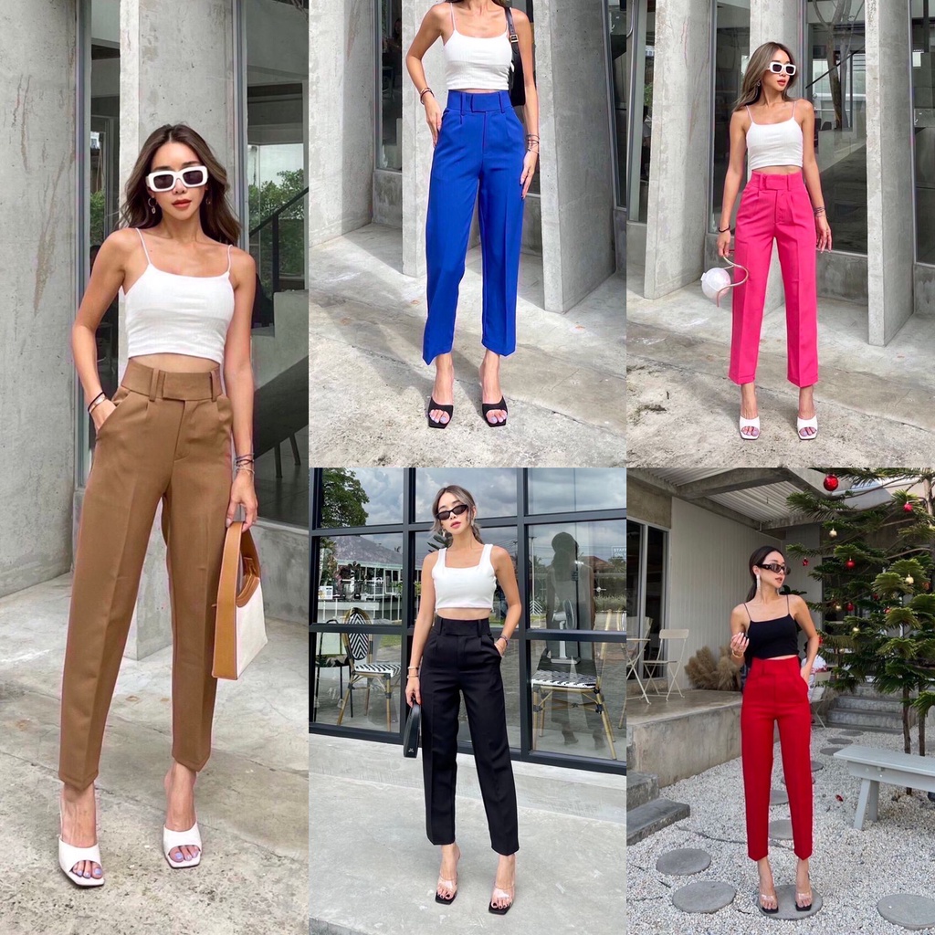 พร้อม พร้อม พร้อม พร้อม พร้อมทอง!! กางเกง Amanda Hw - กางเกงแบรนด์ Promthong BKK