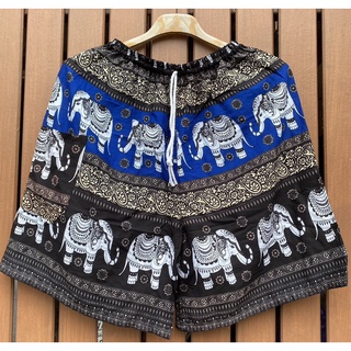 กางเกงขาสั้น กางเกงลายช้าง ชาย/หญิง Elephant pants Thai pants Shorts Short Pant Elephant pant