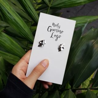 ต่างหูเงินแท้ Leaf silver earrings ต่างหูใบไม้ minimal งานหรู เงินแท้ 92.5