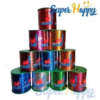ริบบิ้นลวดม้วนจัมโบ้ 360 หลา(320 เมตร) ลวดสี ลวดมัดโบว์ ลวดมัดถุงขนม
