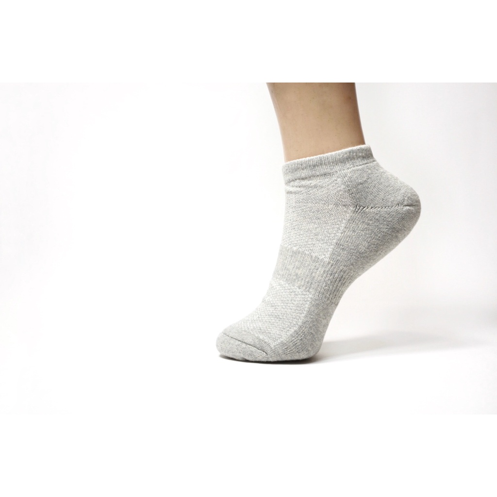 ถุงเท้าสี พื้นหนาสี Pastel ข้อสั้น เนื้อ Cotton แท้ 100% (1โหลคละสีมาแล้วเลือกสีไม่ได้) - รูปที่ 4