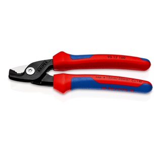 KNIPEX StepCut Cable Shears w/step cut 160 mm กรรไกรตัดสายไฟ 160 มม. รุ่น 9512160