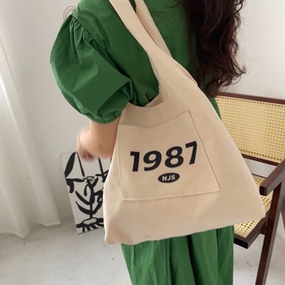 Canvas Bag กระเป๋าผ้าสกรีนลายเก๋ๆ สไตล์มินิมอล