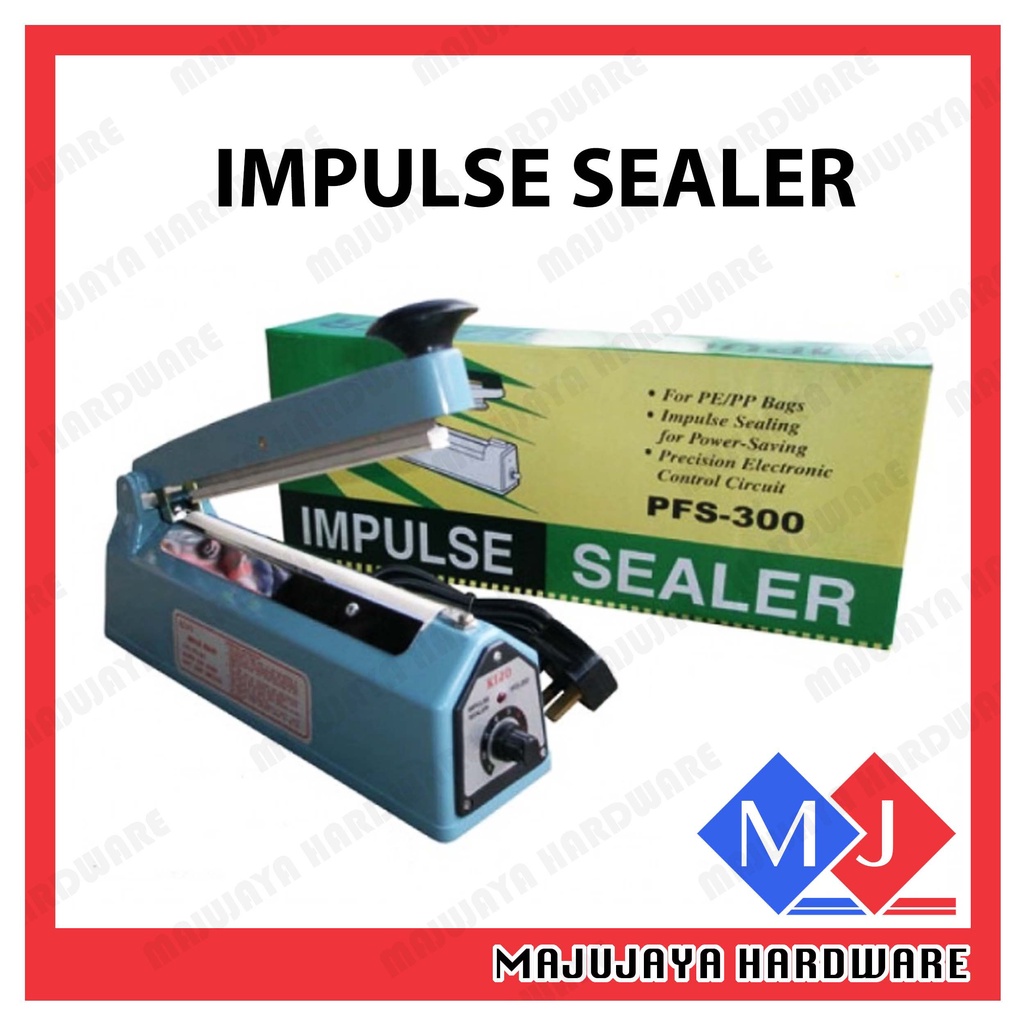 Impulse Sealer PFS-300 เครื่องซีลถุงพลาสติก ( PP/PE ) 300 มม. / 200 มม. PLastic Impulse Sealer PFD-3