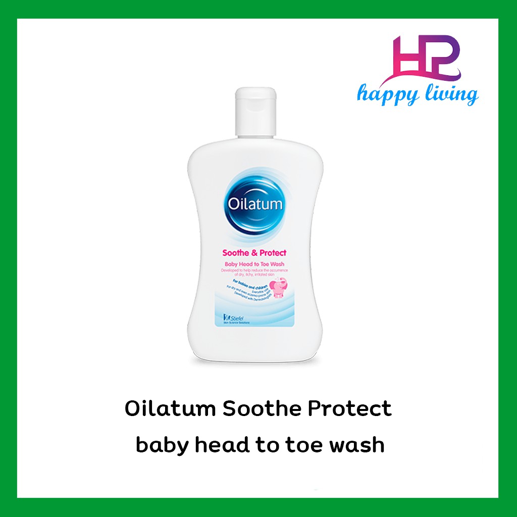 Oilatum Soothe&amp;Protec baby head to toe wash แชมพูและเจลอาบน้ำ ขนาด 300 มล