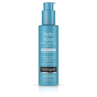 [ของแท้ 100%] NEUTROGENA HYDRO BOOST GENTLE CLEANSING LOTION FOR SENSITIVE SKIN FRAGRANCE-FREE 5 oz. (162 ml.)