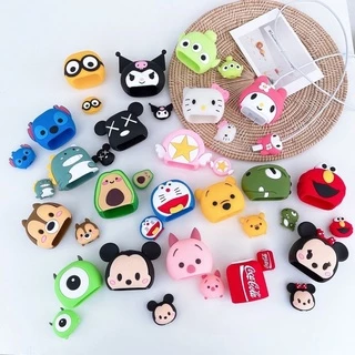 พร้อมส่ง ที่ถนอมหัวชาร์จ ที่เเต่งหัวชาร์จ ลายการ์ตูนหน้ารักมาก สำหรับ หัวไอโฟน 18w 20w สินค้าใหม่มีพร้อมส่ง 35W