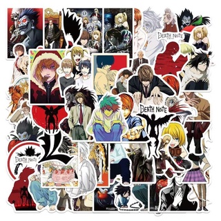 สติ๊กเกอร์ Pvc ลายการ์ตูน Death Note Diy กันน้ําสําหรับติดตกแต่งรถยนต์แล็ปท็อป 50ชิ้น