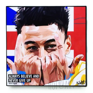 Jesse Lingard เจสซี่ ลินการ์ด Manchester United แมนยู ปีศาจแดง รูปภาพ​ติด​ผนัง​ pop art ฟุตบอล​ กรอบรูป​​ รูปภาพ​