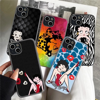 เคสโทรศัพท์ TPU แบบนิ่ม ลาย 15RT Betty Boop สําหรับ iPhone SE 2020 12 Mini 13 Pro Max