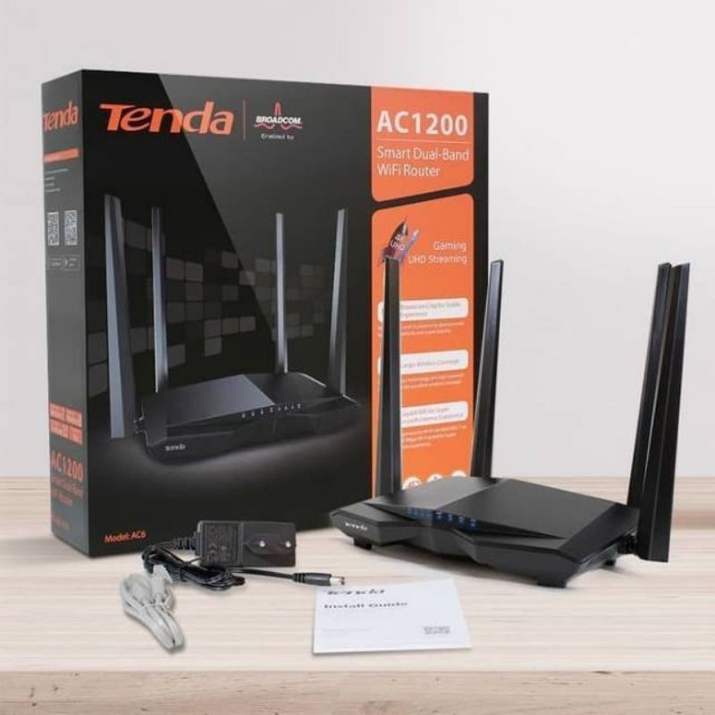 TENDA AC6 - เราเตอร์ WiFi ดูอัลแบนด์อัจฉริยะ AC1200