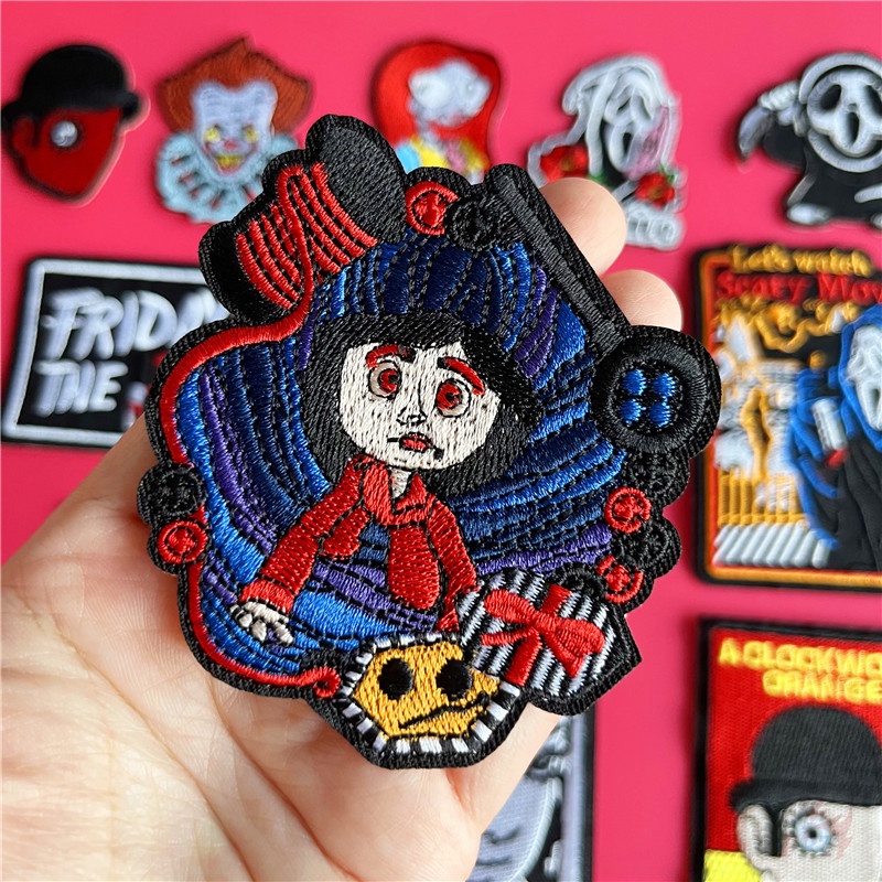 ☸ แผ่นแพทช์หนังสยองขวัญ Tomie Joker Scream Jack Skellington สไตล์คลาสสิก ☸ แผ่นแพทช์รีดร้อน ขนาดใหญ่ DIY สําหรับตกแต่งเสื้อผ้า 1 ชิ้น