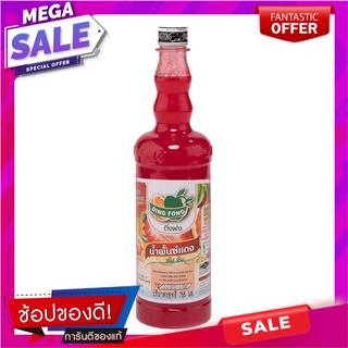 ติ่งฟง น้ำสควอช พั้นซ์แดง 760 มิลลิลิตร Ding Fong Red Punch Squash 760 ml