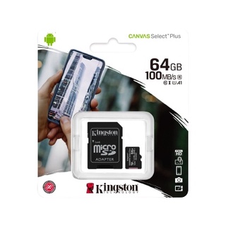 โปรโมชั่น : KINGSTON ไมโครเอสดีการ์ด 64GB MICRO SD CARD CANVAS SELECT PLUS  SDCS264GB เมมโมรี่การ์ด