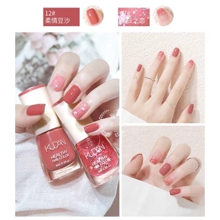 KUDAN สีทาเล็บ ยาทาเล็บ กลิ่นหอมไม่ต้องอบ แห้งเร็ว สีทาเล็บกึ่งเจล สีสวยแฟชั่น สินค้ารุ่นนี้ลอกไม่ได้