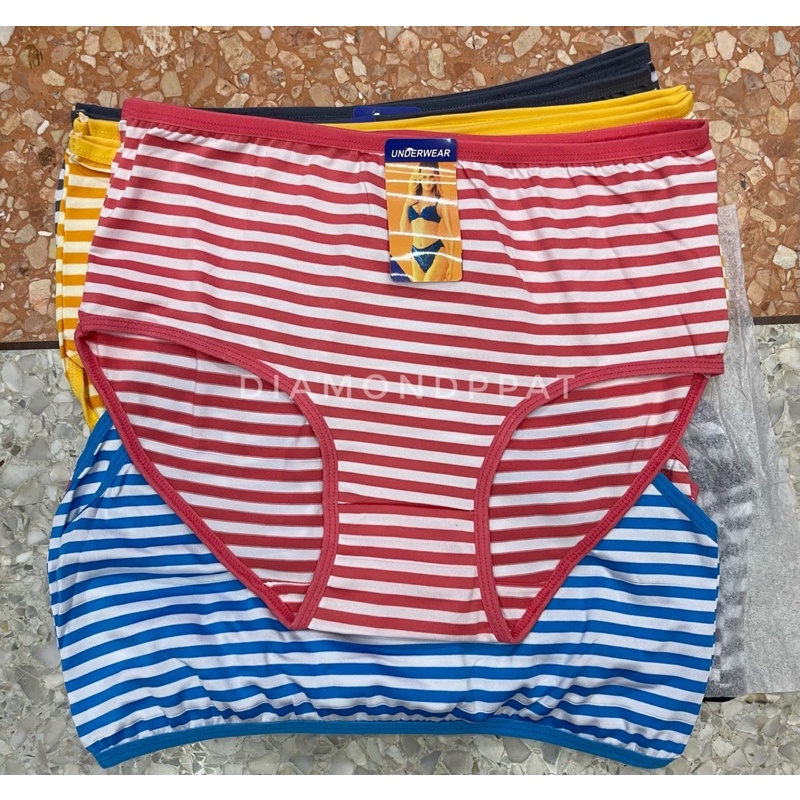 กางเกงในลาย ผ้านิ่ม ใส่สบาย Size ใหญ่ 10 ตัว 120 บาท XL