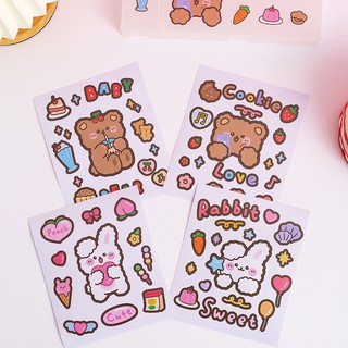 🧸🌈👑สติ๊กเกอร์PVCกันน้ำ ไดคัทDIY พร้อมส่ง!!STICKER ขนาด14.7*12.8cm Sticker ตกแต่งไอแพด พร้อมส่ง🇹🇭